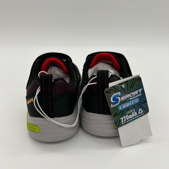 S Sport By Skechers Toddler Boys' Conor Light-Up Sneakers Black/Red - Picture 3 of 5